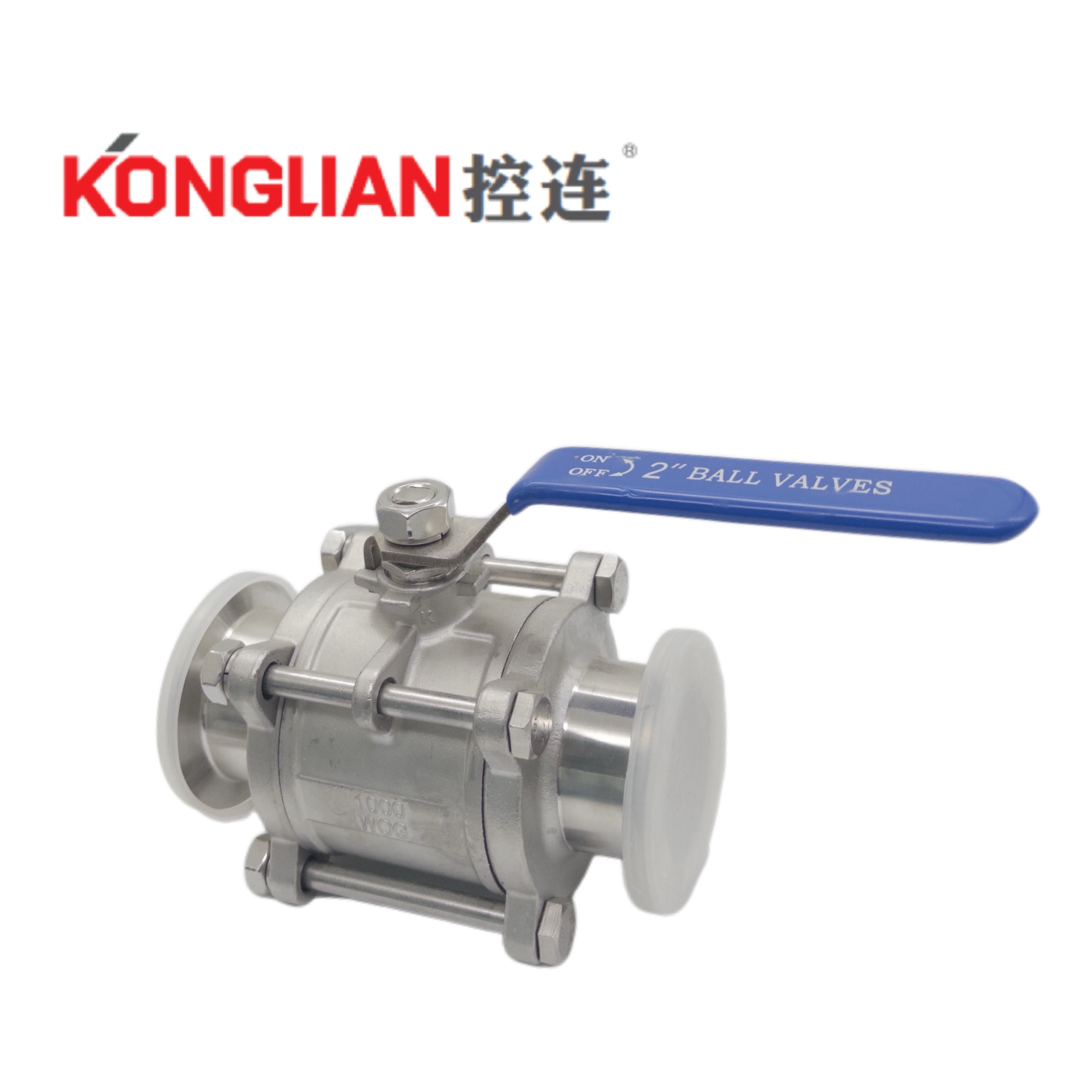 卫生级三片式球阀