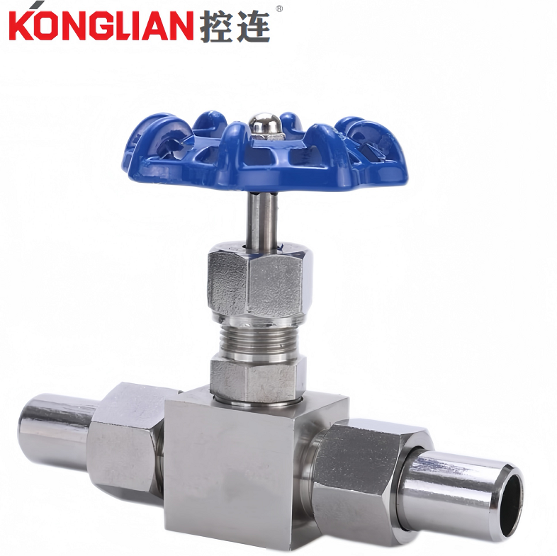 卡套直通针阀方体