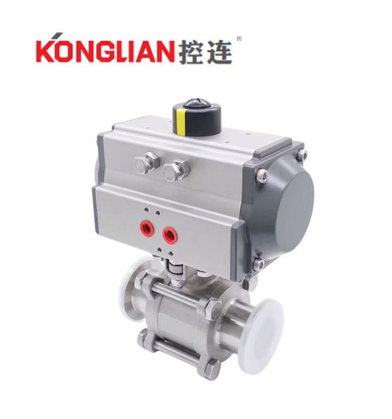 气动快装三片式球阀